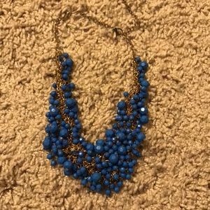 Gold and blue bubble necklace